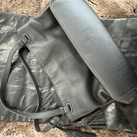 New Tory Burch Black Leather Bag (no tags) - Picture 4 of 12